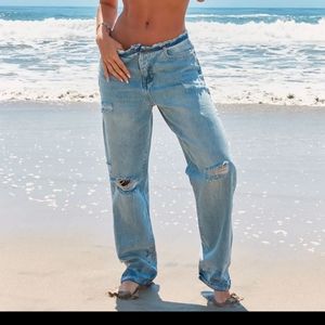 BRING IT straight leg jeans - Light blue wash